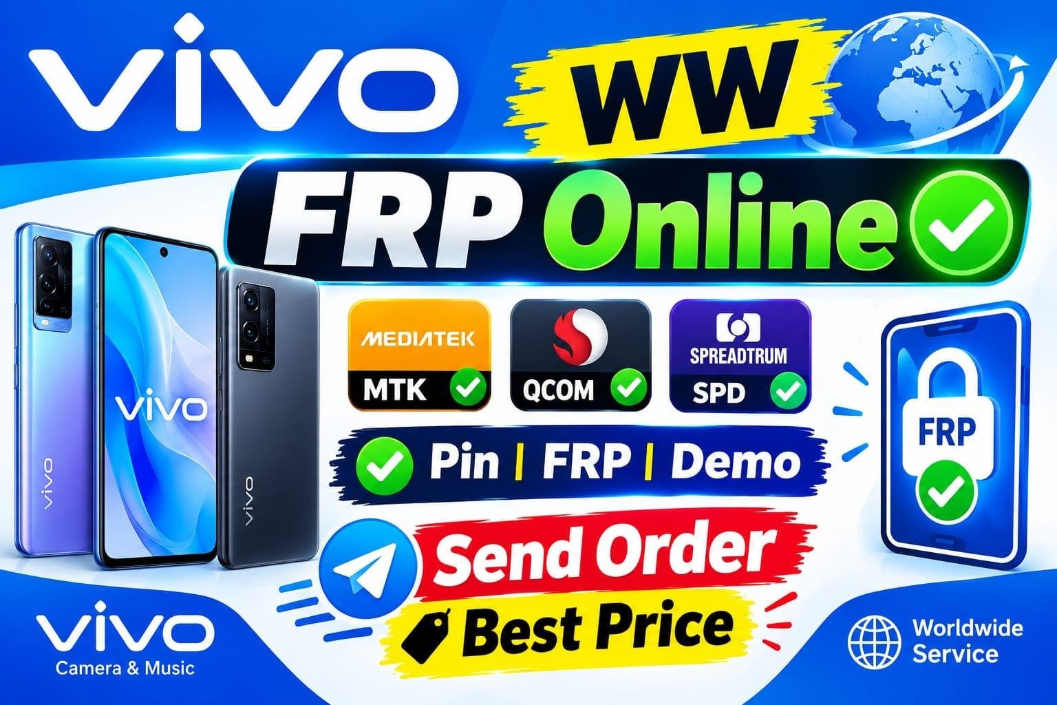 Vivo Frp/Demo Qualcomm Mediatek Devices  [ Remotely ]
